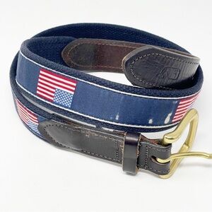 American Flags Canvas Club Belt Size 32